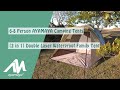 Ayamaya 68 person camping tents 2 in 1 double layer waterproof family tentreview