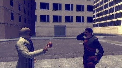 Playing an AI Generated Half-Life text-adventure machinima