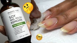 i Tried Using Soy Nail Polish Remover? 🧐 because Natural Nail Care 🥰 by Hairitage93 21,632 views 4 years ago 10 minutes, 18 seconds