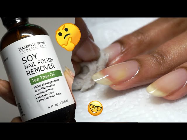 So I Tried Using Soy Nail Polish Remover?  because Natural Nail Care 