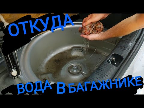 Откуда вода в багажнике шкода фабия?? Устраняем течь багажника!