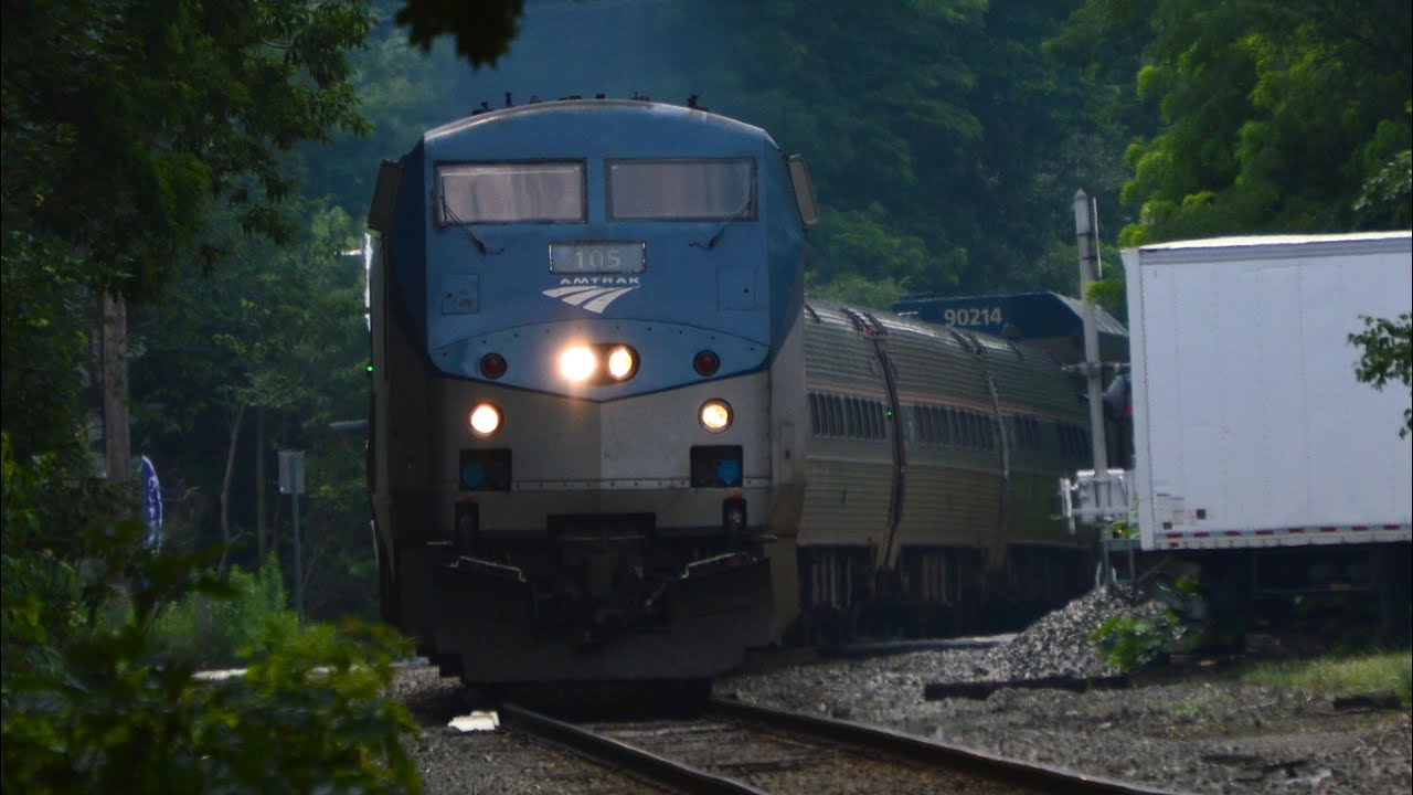 07/18/23 Railfanning Amtrak Downeaster in Exeter YouTube
