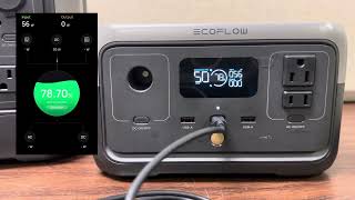 Ecoflow River 2 charging through USB-C from Lenovo 65w laptop charger.