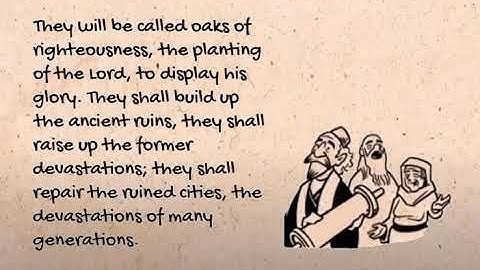 1st Reading - 3rd Sunday of Advent - Dec 13th