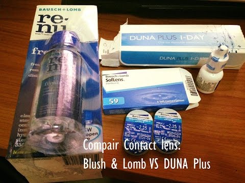 คอนแทคเลนส์ ฺBlausch + Lomb VS Duna plus