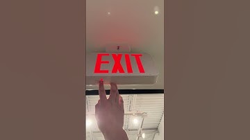 Testing a generic LED exit sign #shorts