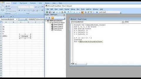 Area of Triangle with VBA excel