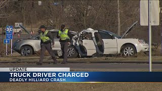 Semi-truck driver indicted on vehicular homicide charges after deadly crash in Hilliard