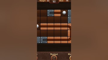 Roll the Ball: slide puzzle 2 - Basic C Level 6 walkthrough