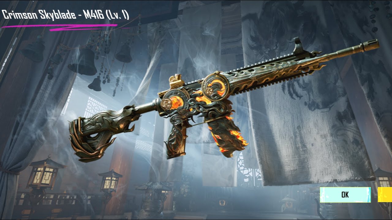 New M416 gun skin 🔥💥 finally one skin 🥹❤️‍🩹#battleroyalegame #bgmi #pubg #mobilegame #gaming #m416