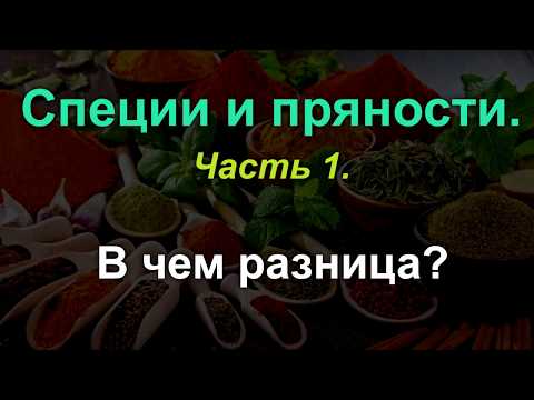 Специи и пряности. Часть 1. В чем разница?