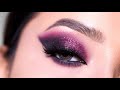 Glam glitter smokey eye makeup tutorial  easy way to do glam eye look  shilpa