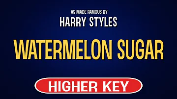 Harry Styles - Watermelon Sugar | Karaoke Higher Key