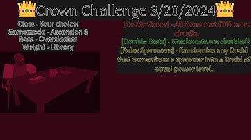 Crown Challenge 3/20/2024 - Randomly Generated Droids