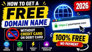 How to Get a FREE Domain Name Without Credit Card or Debit Card (2026)