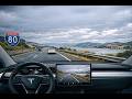 Tesla FSD Ultra HD Soundscape — I-80 West, American Canyon to Benicia · 67°F Overcast Afternoon