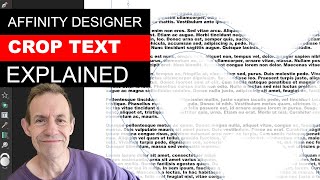 Crop Text In Affinity Designer In Unique Ways | Contour | Styles | Convert To Curves | How To