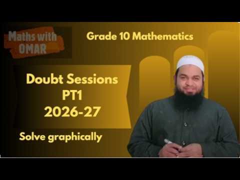 Class 10 - Pair of Linear Equations in one variable - (Solve graphically)