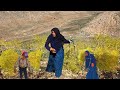 The nomadic life of a war-torn mother | Building a shelter with grass