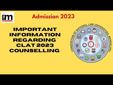 CLAT 2023 ! important information regarding counselling @insidermantra ...