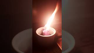 Purple candle flame for Enlightenment, Intuition, Third Eye activation, Guidance, spiritual insight.
