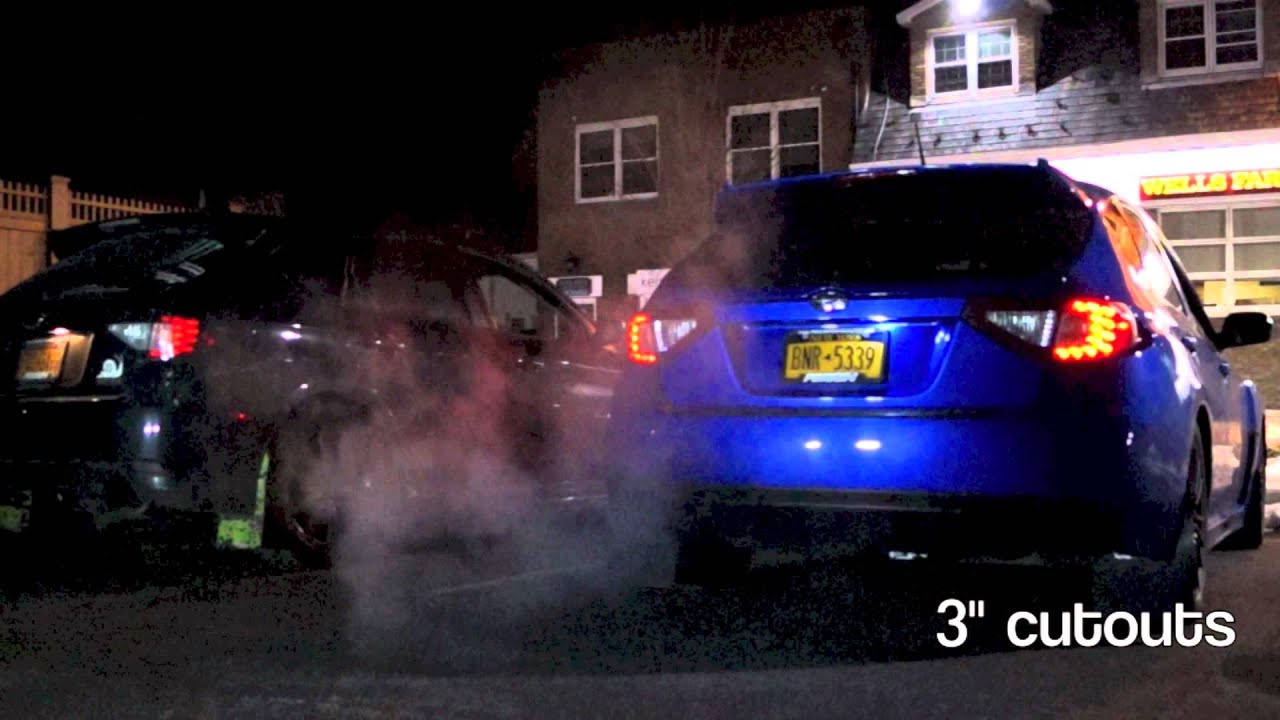WRX REV Battle!! (2010 invidia N1 exhaust vs 2011 3" cutout)