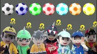 Looking for 7 Boboiboy Clowns in the ball | Boboiboy Halilintar, Boboiboy Solar, Boboiboy Angin