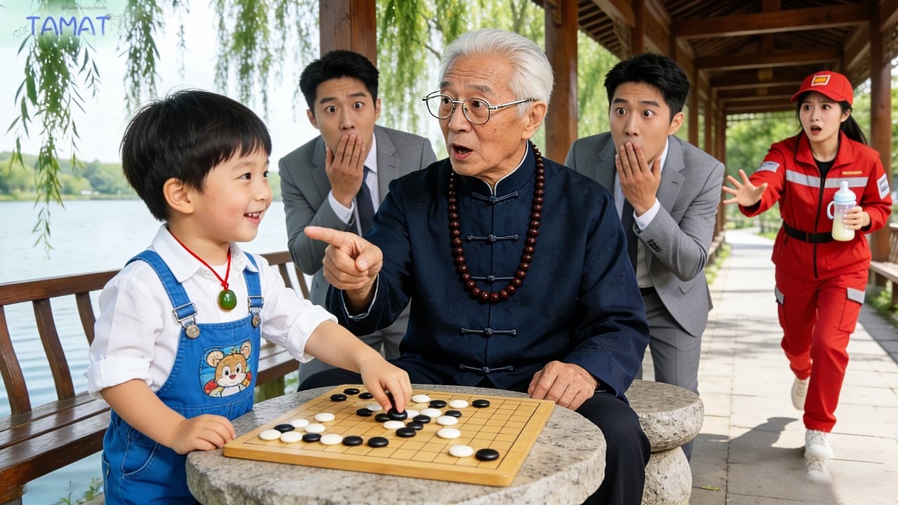 Kakek kaya main catur di taman,lihat bocah pakai giok—langsung kenal!Ia dibawa pulang&dimanja!