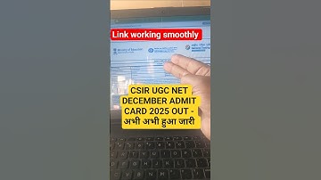 UGC NET Admit Card 2025 Kaise download karen | How to Download CSIR UGC NET December Admit Card 2025