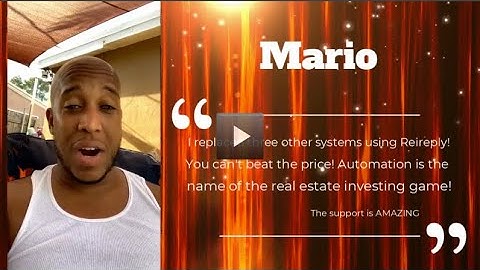 The Best Wholesaling Software is REI Reply - Mario Video Testimonial