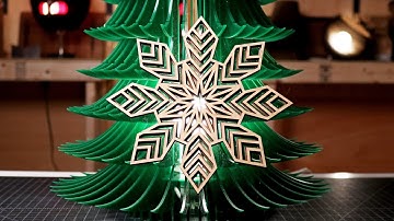 How to make a Layered Snowflake Ornament with a Laser Cutter