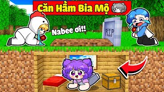 Nabee Thử Thách 24H Xây Căn Hầm Bia Mộ Siêu Bí Mật Khiến Tô Gà Khóc Ngất Trong Minecraft 