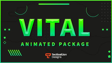 Vital Animated Package Multi Color | Animated Twitch Overlays, Alerts.