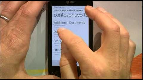 Office 365 and Windows Phone 7 integration demoed