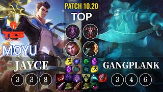 TES Moyu Jayce vs Gangplank Top - KR Patch 10.20