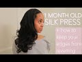 How To Maintain A Silk Press For 1 MONTH + Keep Your Edges Straight