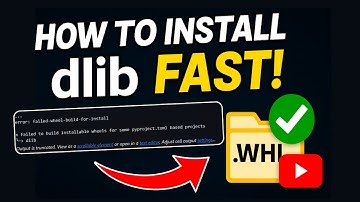 dlib Installation Made EASY 🔥 | No More Build Fails, Just Precompiled Magic (2025)