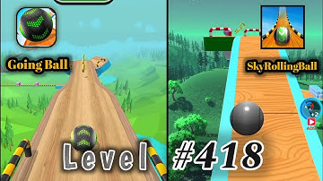 Going Balls vs Sky Rolling Ball - Update level 418 - SpeedRun All levels Gameplay