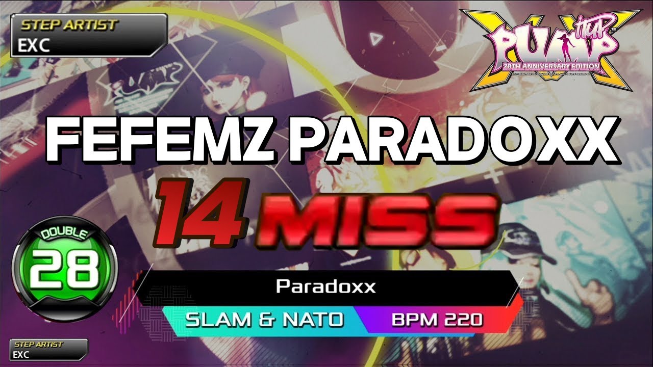 [Pump it up XX] 펌프 최고난이도 PARADOXX D28 14Miss Clear!! (패러독스 D28 14미스)