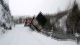 Weather Caught On Camera: Trucks Tumble Down Cliff Wealth