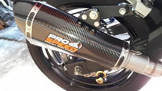 Review suara Knalpot Prospeed Shark Predator Carbon untuk moge Kawasaki Ninja 250 FI #knalpotninja