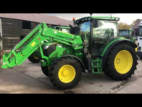 2015 JOHN DEERE 6115 R TRACTOR WITH JD 623 R LOADER