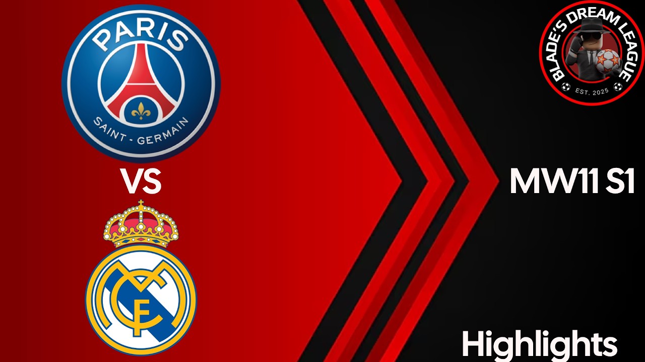 PSG vs Real Madrid Highlights BDL MW11 S1