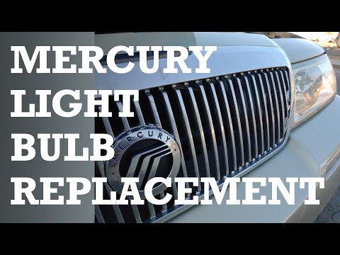 How to Replace / fix / Install a Car Headlight Bulb in a 2005 Mercury Grand Marquis Bulb HB5/9007