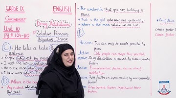 Class 9 - English - Unit 10 - Lecture 13 - Drug Addiction - 3 - Allied Schools