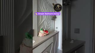 Luxury Bedroom Design with Smart Study Corner 😍 #shorts #aahilinteriors #bedroomdesign #homedecor