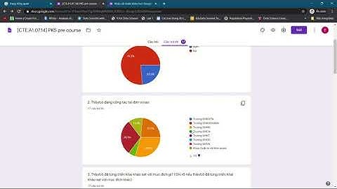 CTE VNU  Cách triển khai khảo sát và xử lý dữ liệu trên Google Forms
