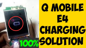 QMobile E4 not charging, charging not show not save problems solution