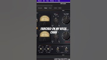Fairchild on my #vocals #vocalmixing in #logicprox