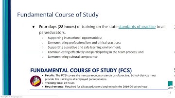 Paraeducator certificate program webinar - February 27, 2020